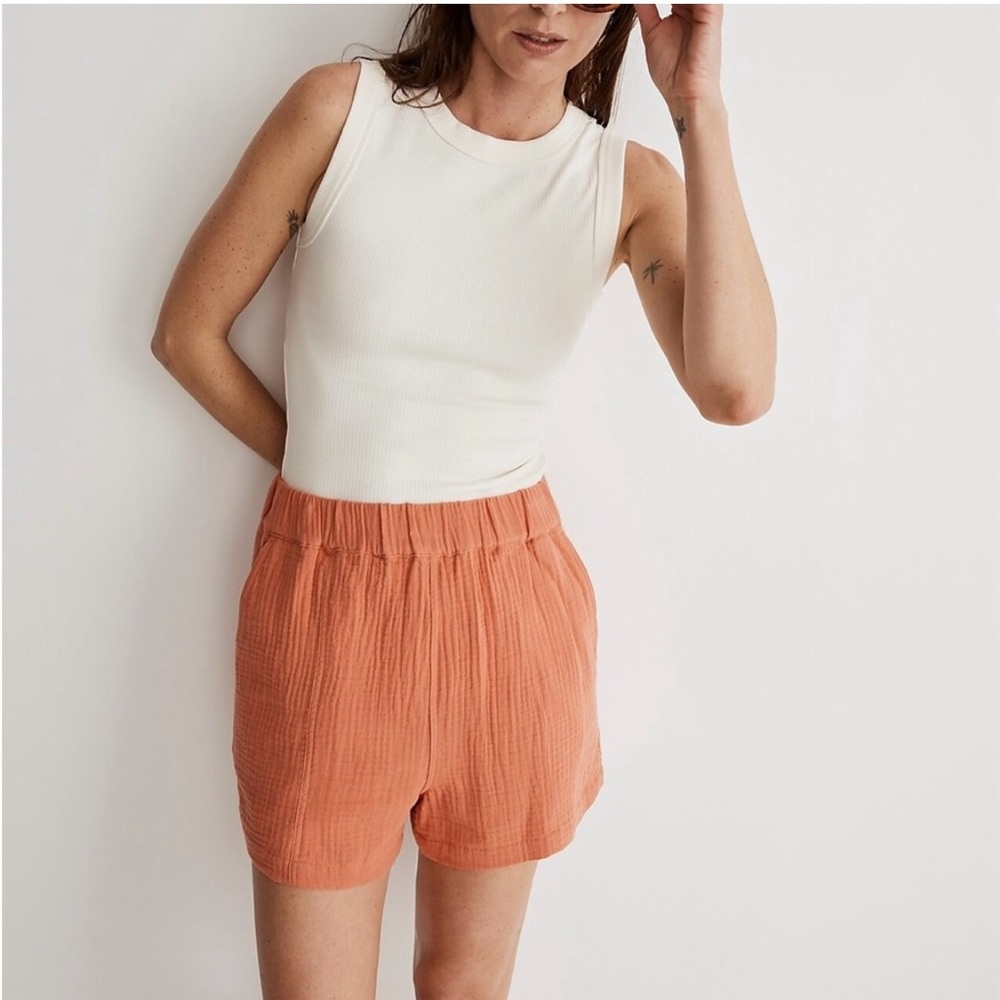 Lightspun Easy Pull-On Shorts - Coral - Size S